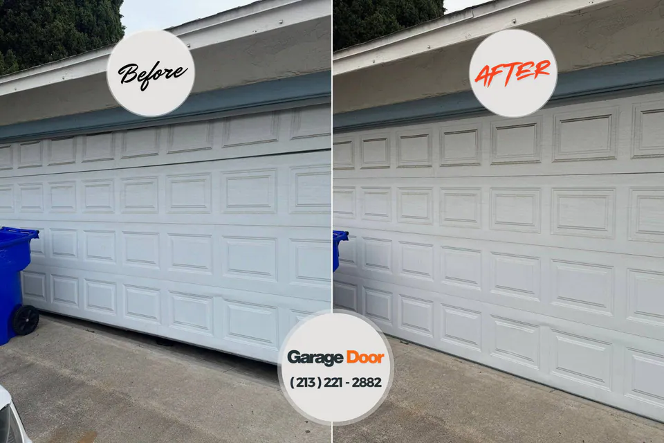 Before and after: garage door company Camp Point, IL